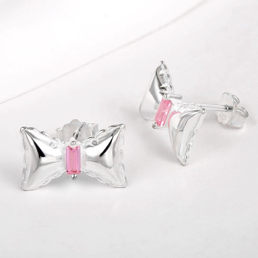 Pendientes de Aleación Bañado en Oro con Cristal Emporia® Rojo