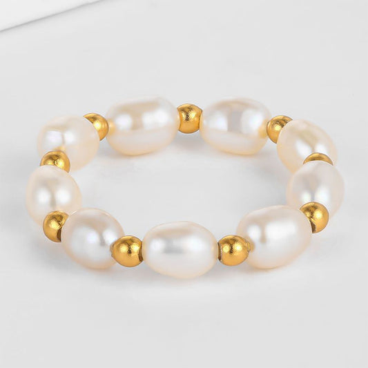 Anillo de Aleación Bañado en Oro