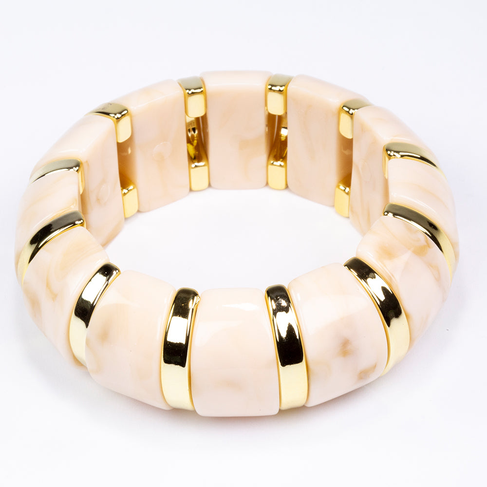 Pulsera Cuenta con Cristal Emporia® Rosa