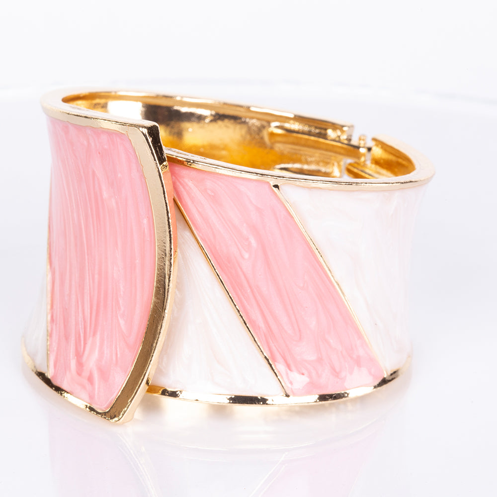 Pulsera de Aleación Bañado en Oro con Esmalte