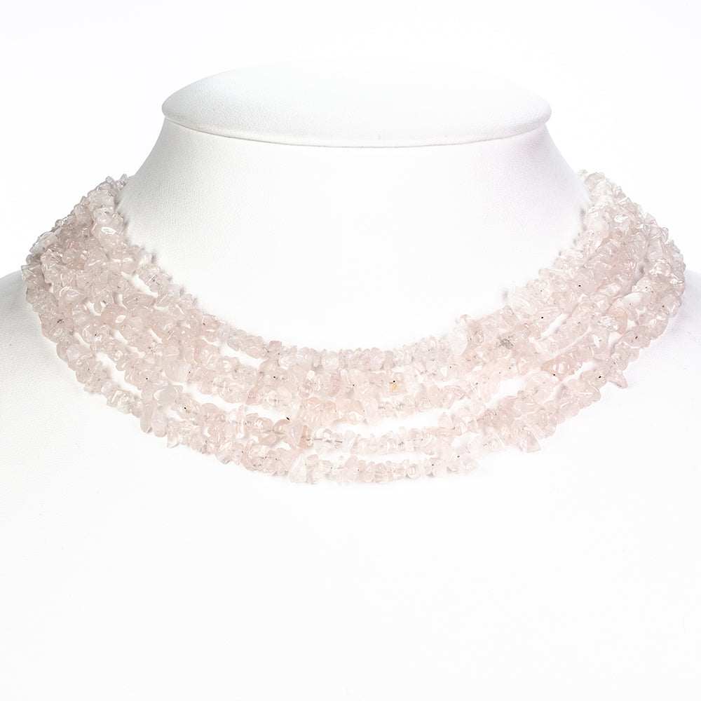 Collar Pepita con Cuarzo Rosado