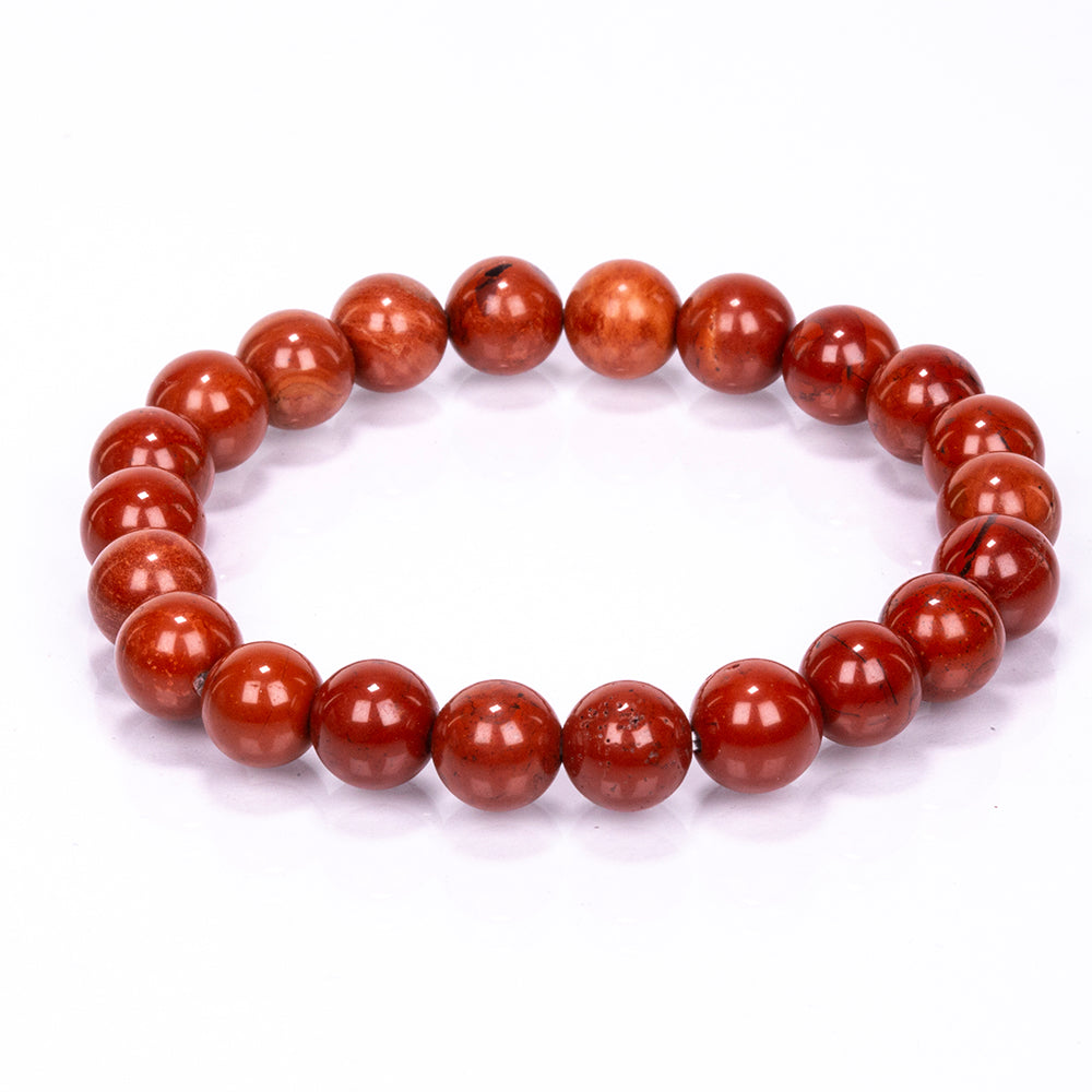 Pulsera Cuenta con Jaspe rojo