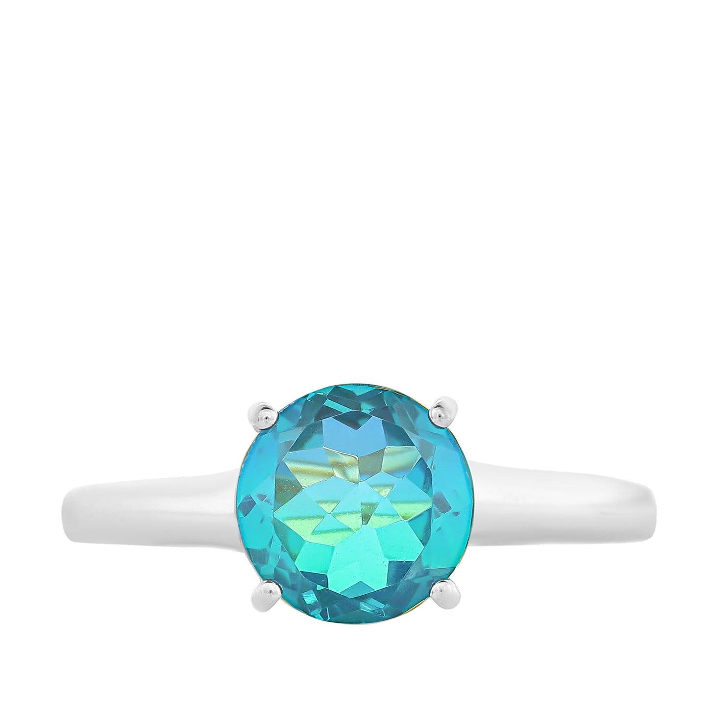Anillo de Plata con Cuarzo Pavo Real