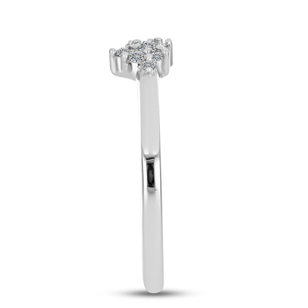 Anillo de Plata con Diamante blanco