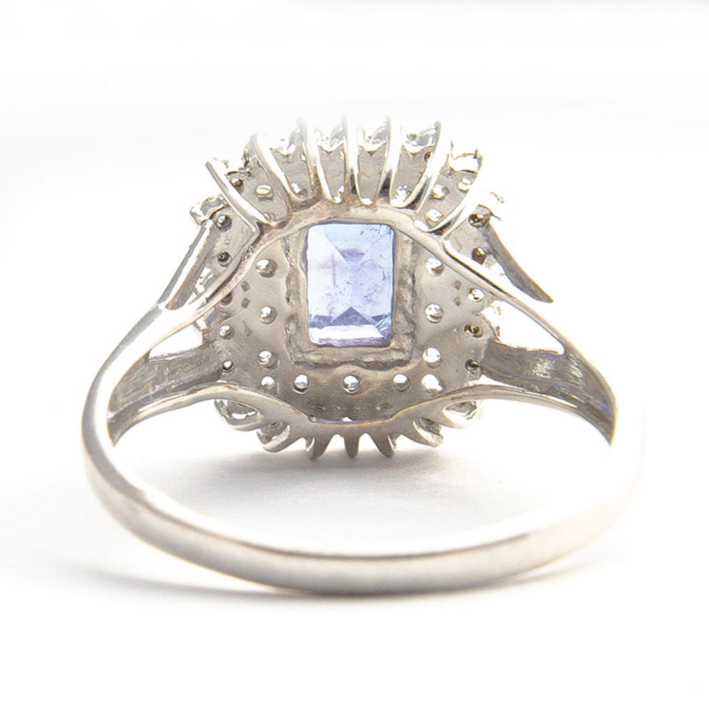 Anillo de Plata con Tanzanita AAA