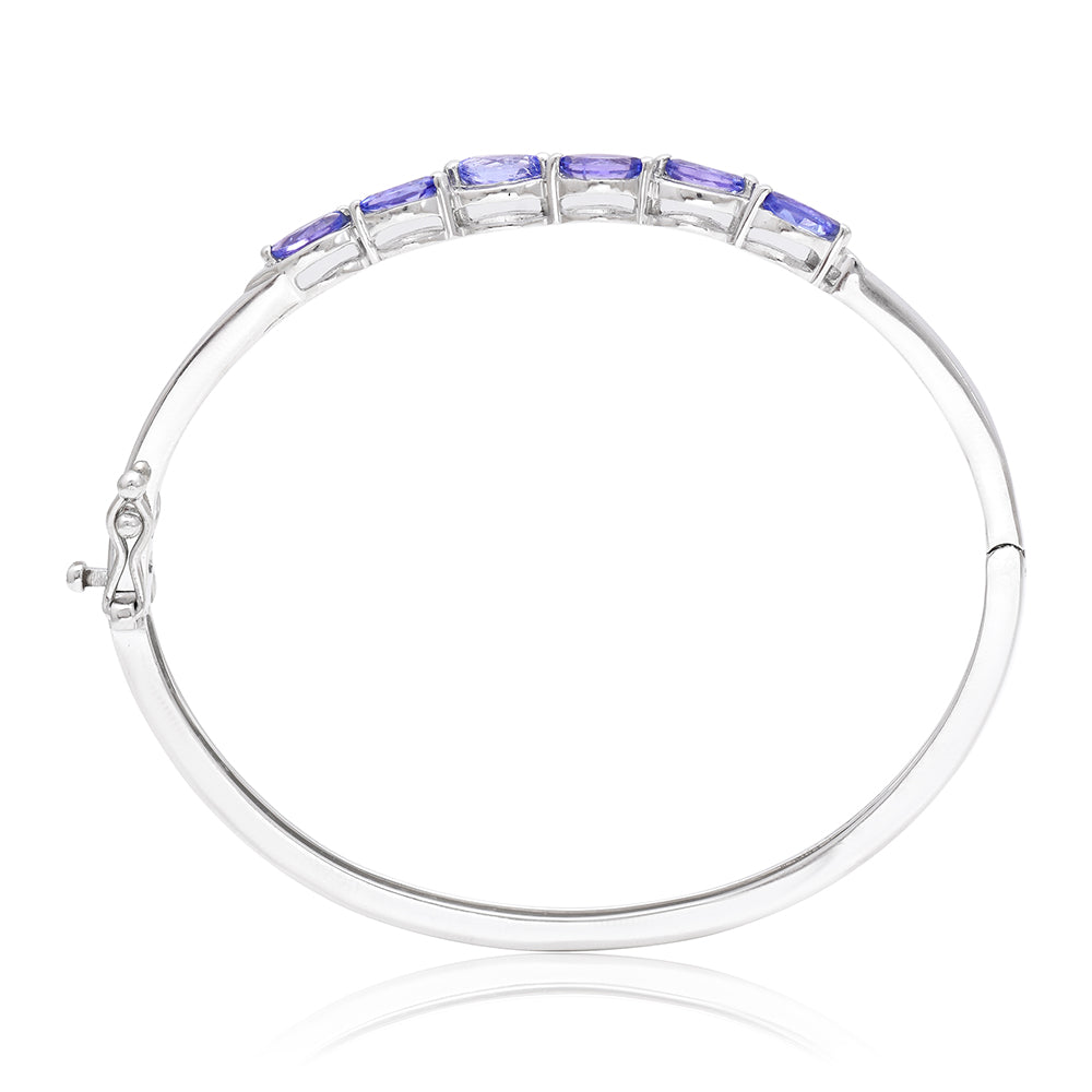 Brazalete de Plata con Tanzanita AAA