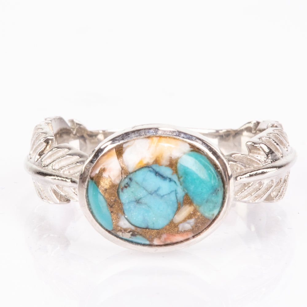 Anillo de Plata con Turquesa Ostra