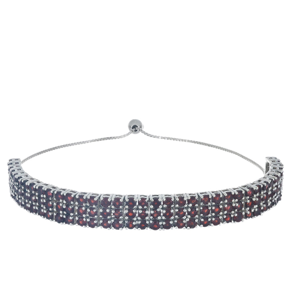 Pulsera de Plata con Granate Barton