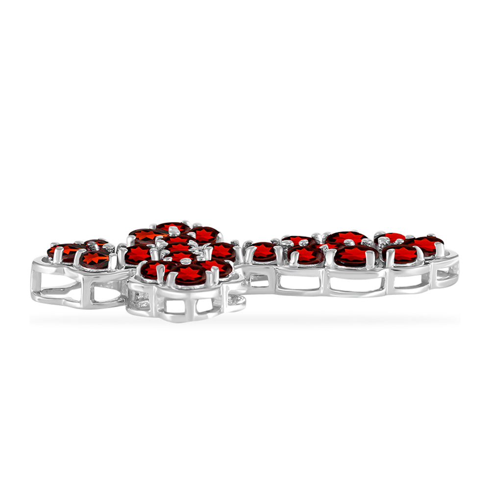 Cruz Colgante de Plata con Granate Barton