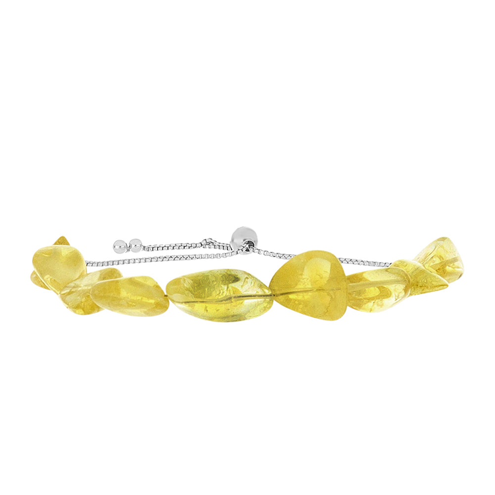 Pulsera de Plata con Citrino de los Montes Urales