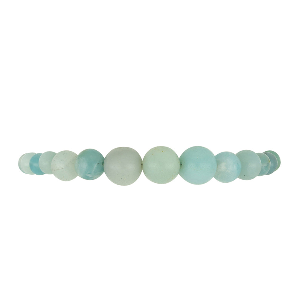 Pulsera de Plata Bañada en Oro con Amazonita