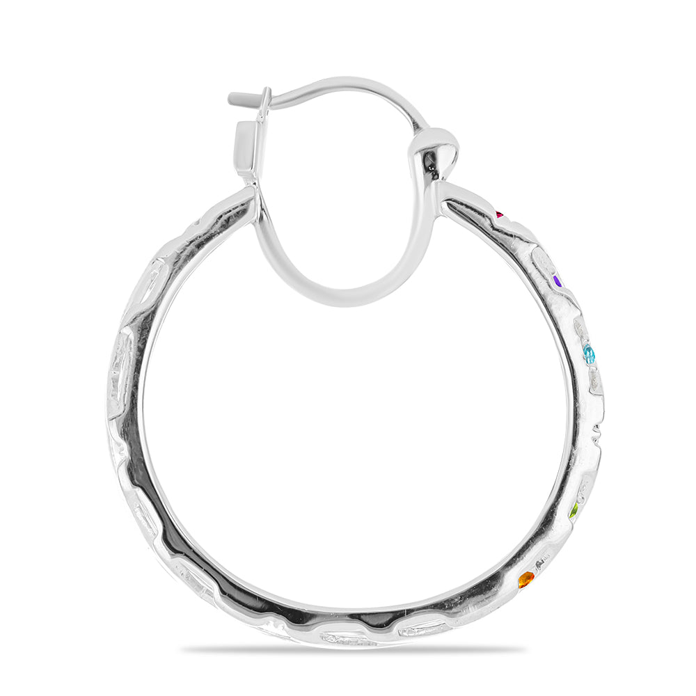 Pendientes de Plata con Amatista de Marruecos y Peridoto de Changbai