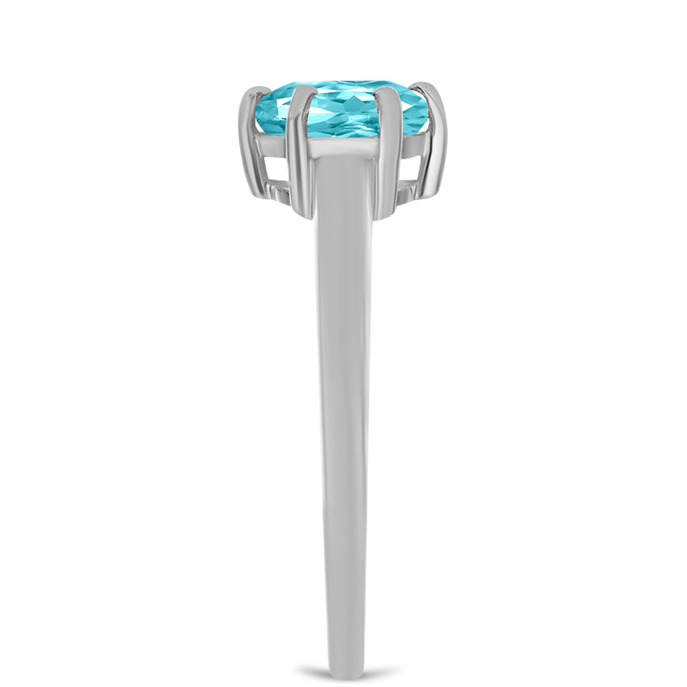Anillo de Plata con Cuarzo Paraiba