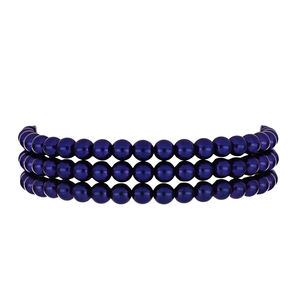Pulsera de Plata Bañada en Oro con Perla Negra de Agua dulce