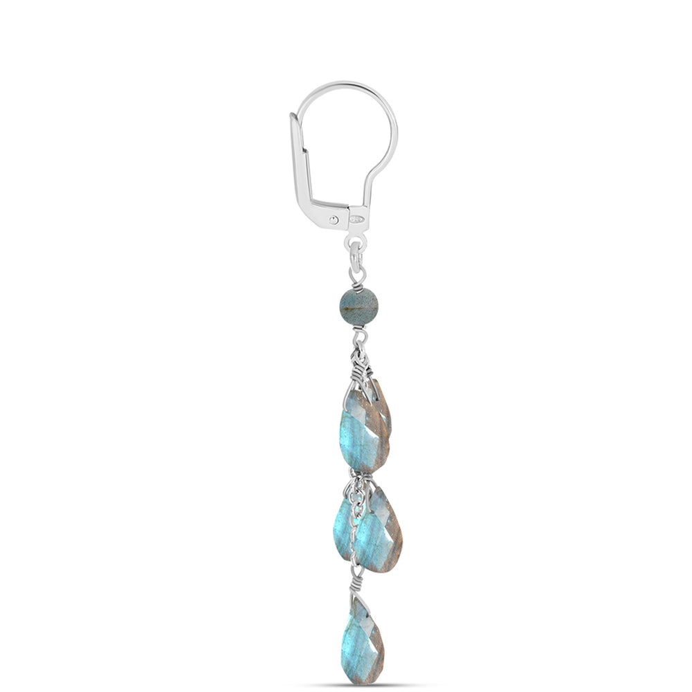 Pendientes de Plata con Labradorita