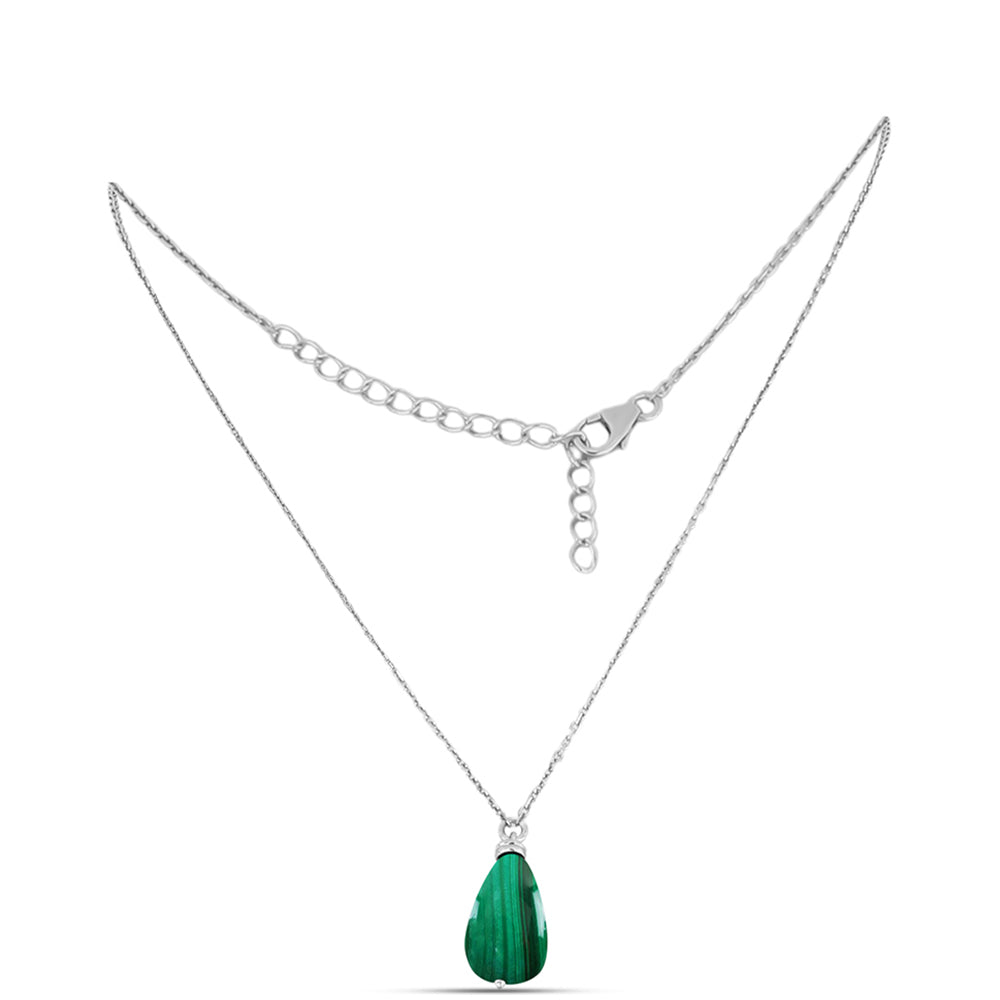 Collar de Plata con Malaquita