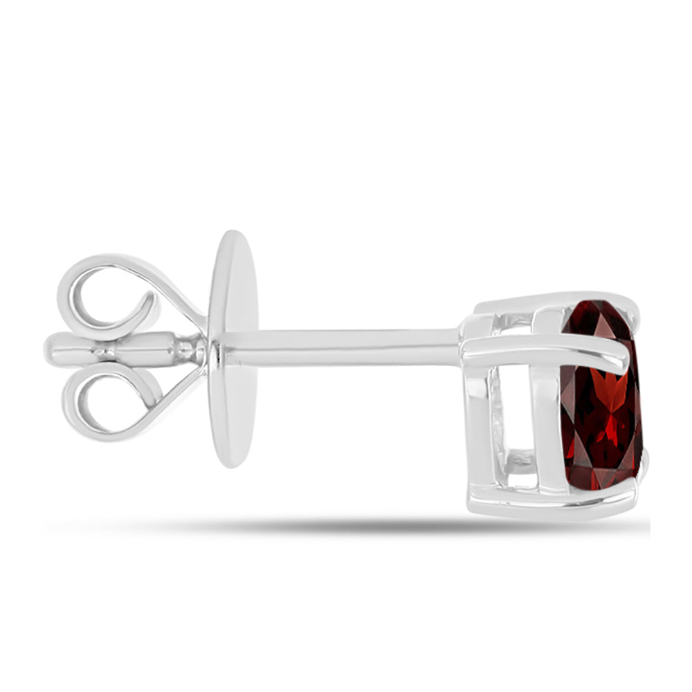 Pendientes de Plata con Granate Barton