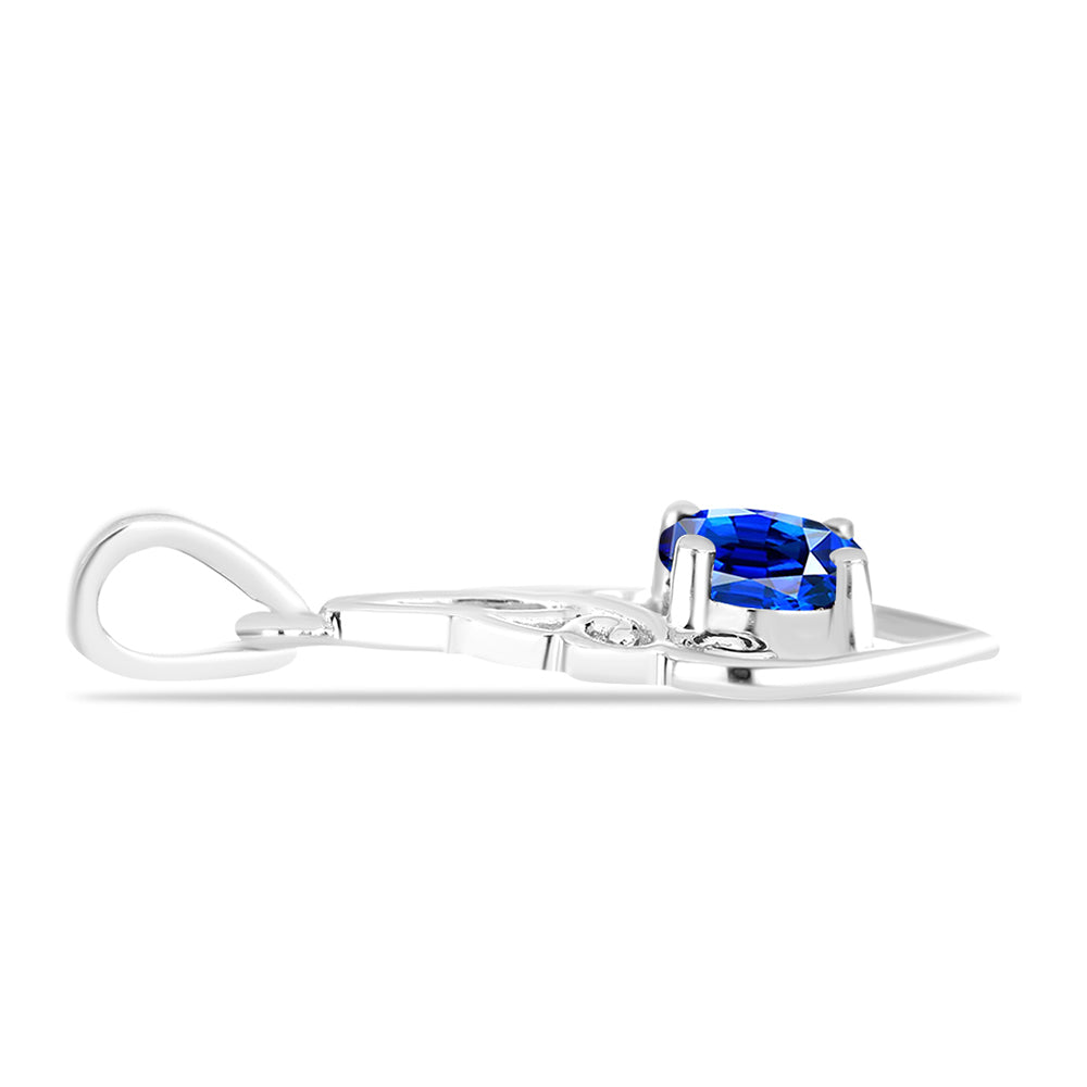 Colgante de Plata con Zafiro Azul Australiano
