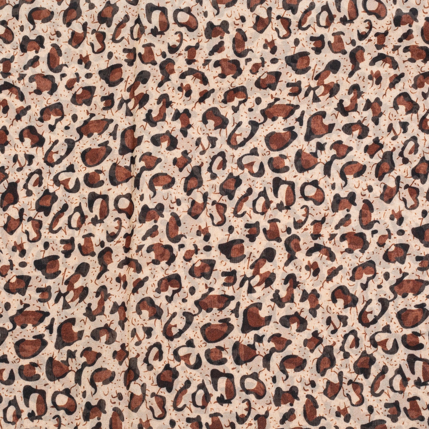 Pasmina de moda, 100% poliéster, 160 cm x 70 cm, MARRÓN JIRAFA