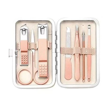 Set de manicura Velform Epilwiz de 7 piezas en un elegante estuche.