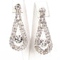 Conjunto de Aleación Bañado en Oro con Cristal Emporia® Blanco ( Collar +Pendientes )