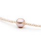 Collar de Plata con Perla de Agua Dulce- Lavanda y Zirconita Cúbica