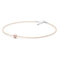 Collar de Plata con Perla de Agua Dulce- Lavanda y Zirconita Cúbica