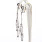 Conjunto de Aleación Bañado en Oro con Cristal Emporia® Blanco ( Collar +Pendientes )