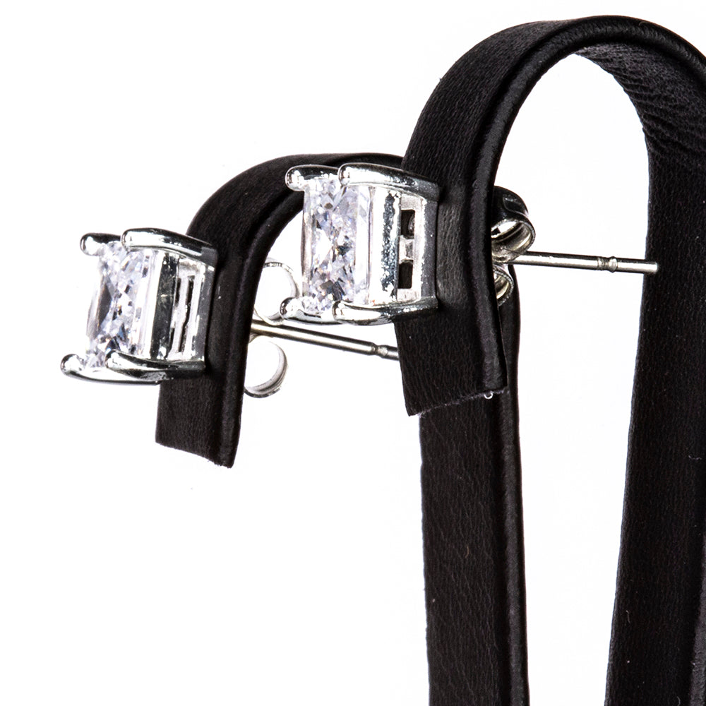 Conjunto de Aleación Bañado en Oro con Cristal Emporia® Blanco ( Pendientes ) 6 