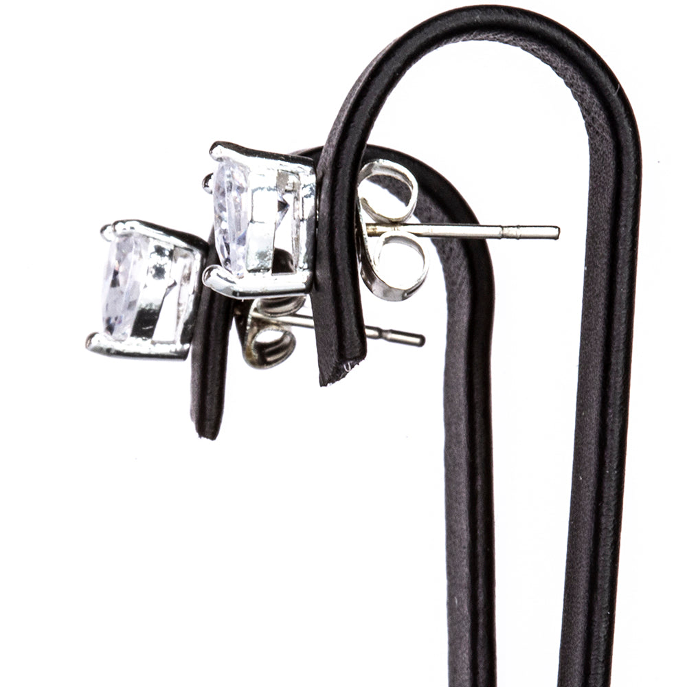 Conjunto de Aleación Bañado en Oro con Cristal Emporia® Blanco ( Pendientes )