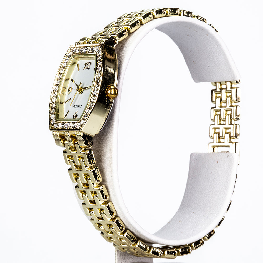 Conjunto de Aleación Bañado en Oro con Cristal Emporia® Blanco ( Pulsera )