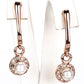 Conjunto de Aleación Bañado en Oro con Perla de cristal y Cristal Emporia® Blanco ( Collar +Pendientes )