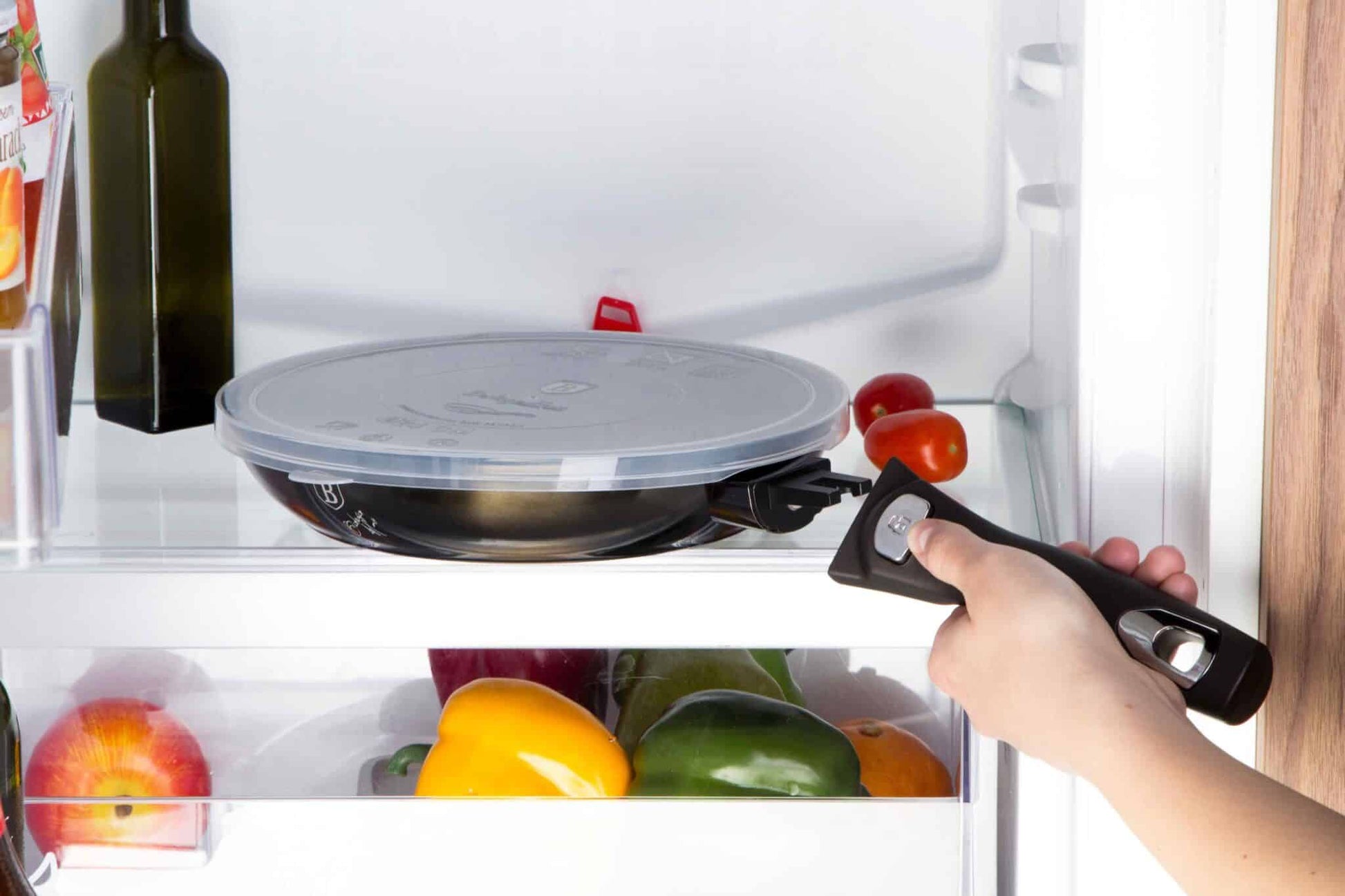 Sartén con mango desmontable Berlinger Haus de la línea de la edición metĺica brillante en negro, 28 cms 2 
