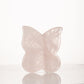 Piedra para masaje de firmeza de mariposa, 100% cuarzo rosa