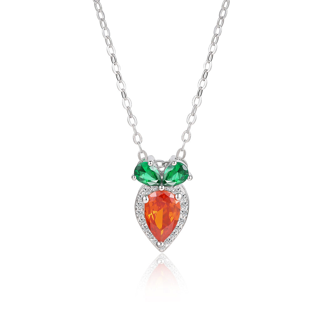 Collar de Aleación Bañado en Oro con Cristal Emporia® Verde y Cristal Emporia® Rojo 1 