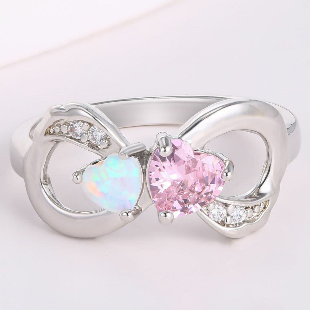 Anillo de Aleación Bañado en Oro con Cristal Emporia® Rosa