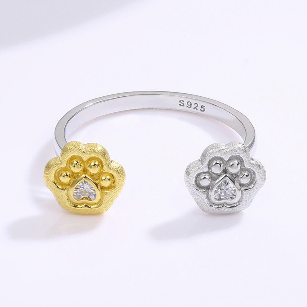 Anillo de Aleación Bañado en Oro con Cristal Emporia® Blanco 1 