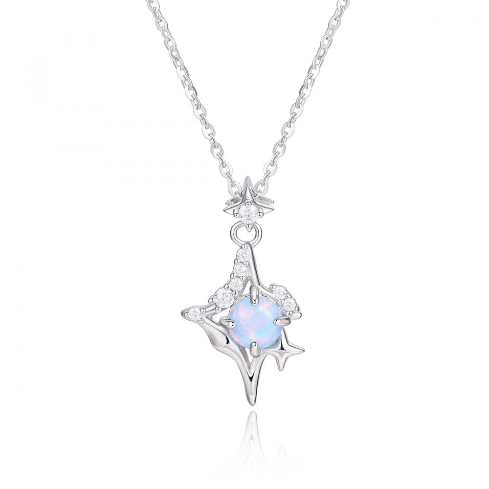 Collar de Aleación Bañado en Oro con Cristal Emporia® Blanco