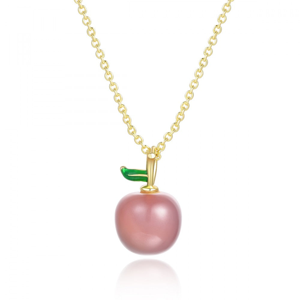 Collar de Aleación Bañado en Oro con Cristal Emporia® Rosa 1 