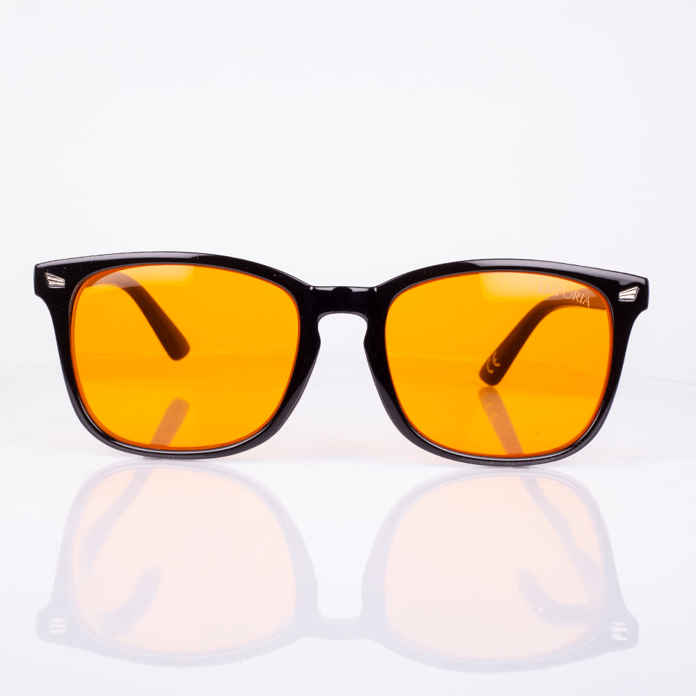 EMPORIA bluelight blocking glasses, orange lens, black frame 7 