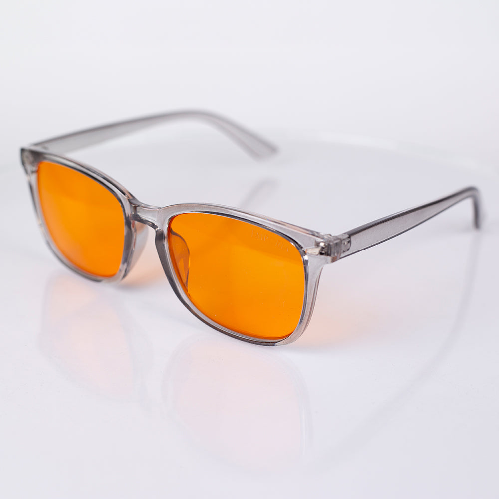 EMPORIA bluelight blocking glasses, orange lens, transparent frame