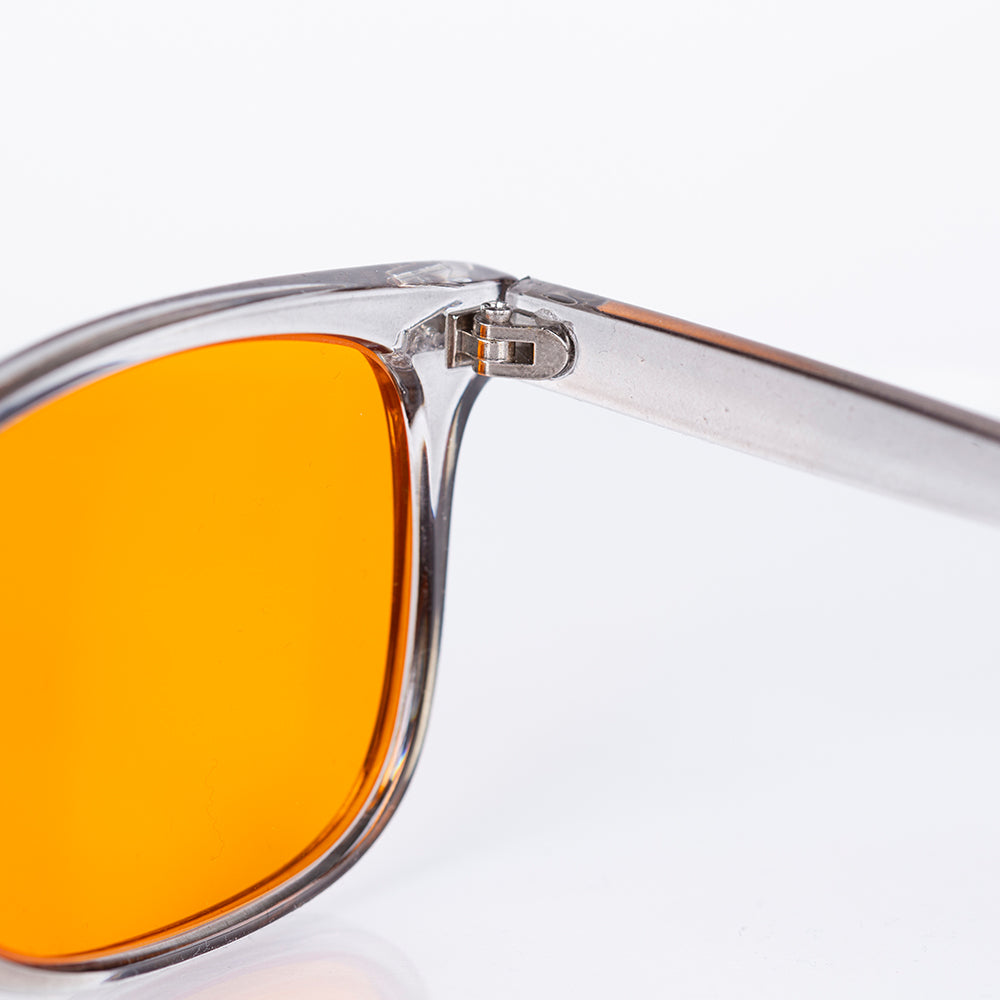 EMPORIA bluelight blocking glasses, orange lens, transparent frame