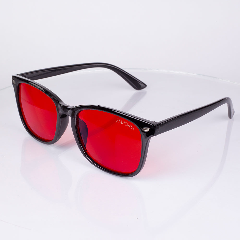 EMPORIA bluelight blocking glasses, red lens, black frame 7 