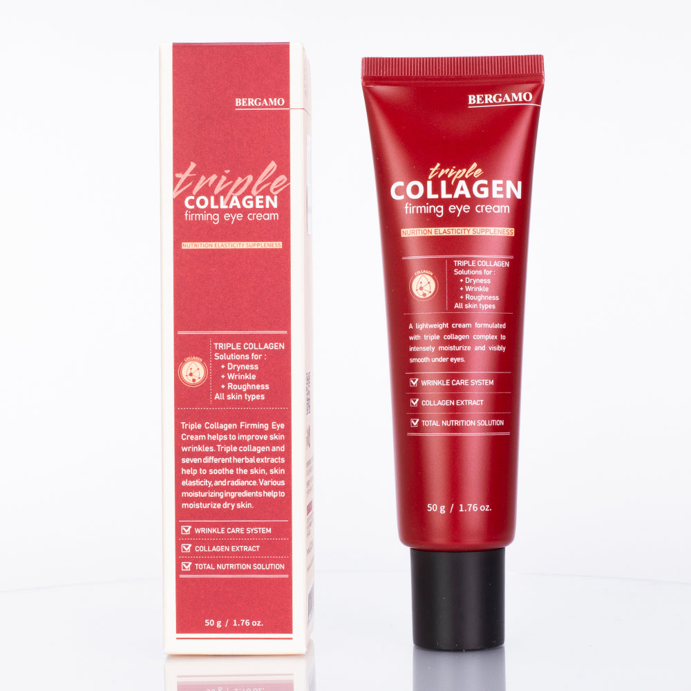 Crema para el contorno de ojos de firmeza de triple colágeno BERGAMO