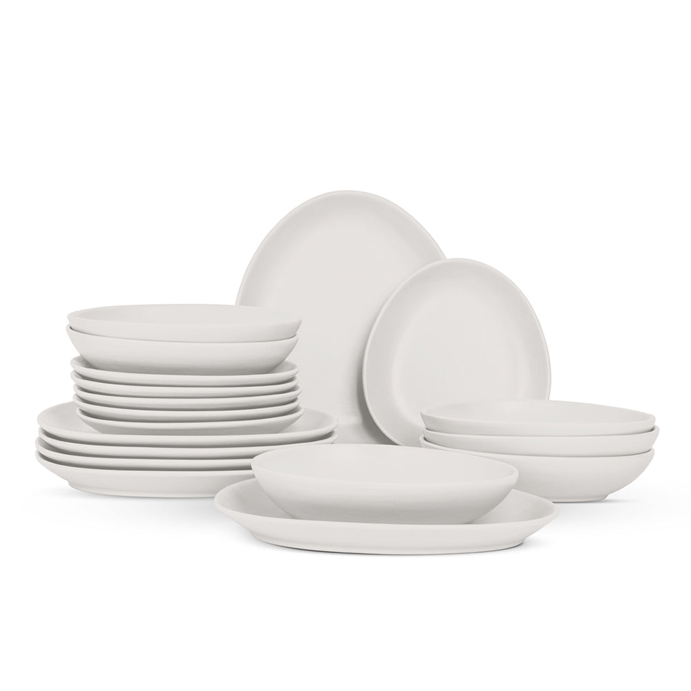 Berlinger Haus Vajilla de 18 platos, coler crema mate 6 