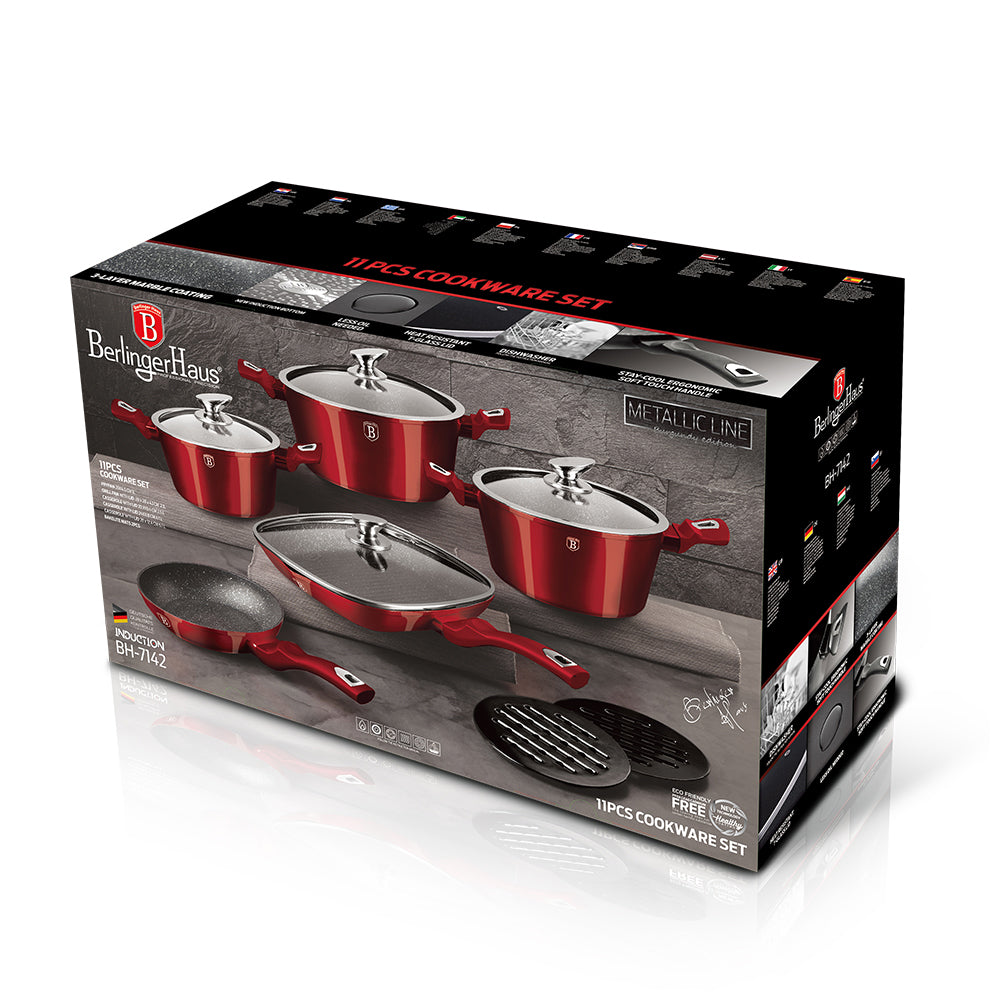 Batería de cocina de 11 pieza Berlinger Haus 2 