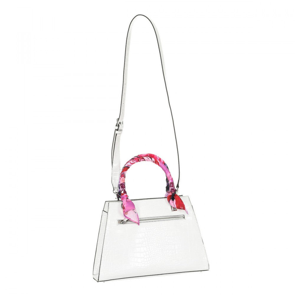 Bolso original de Guess, cuero ecológico, color: blanco