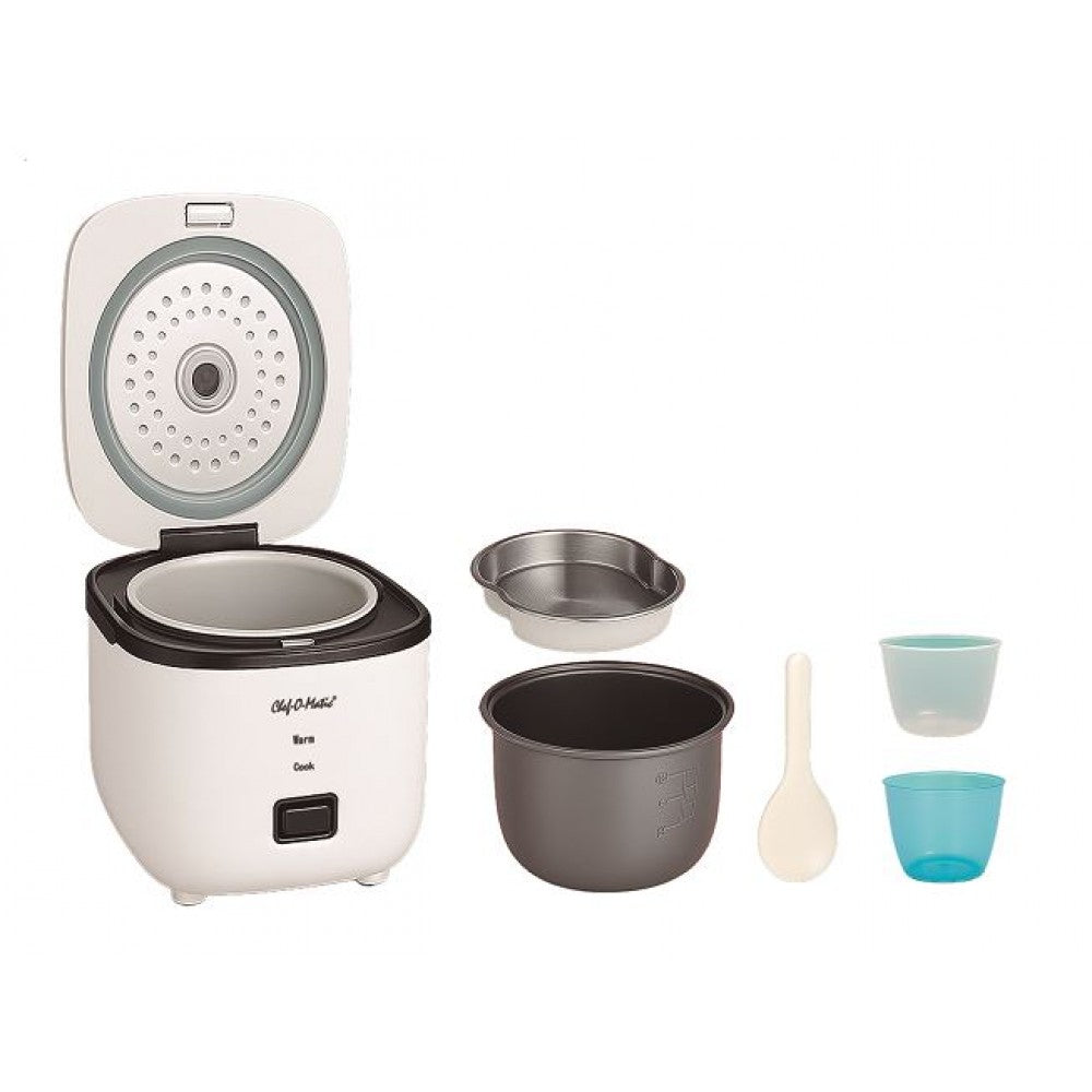 Olla arrocera y vaporera compacta Chef-O-Matic