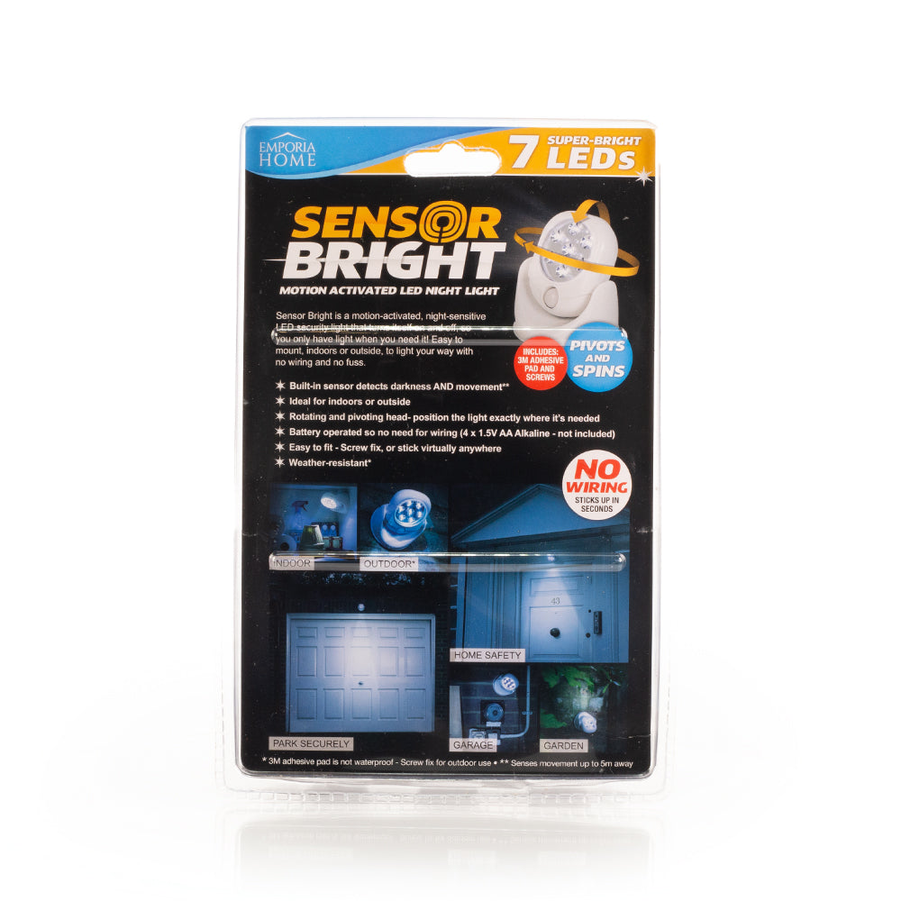 Luz con sensor Bright para interior y exterior 3 