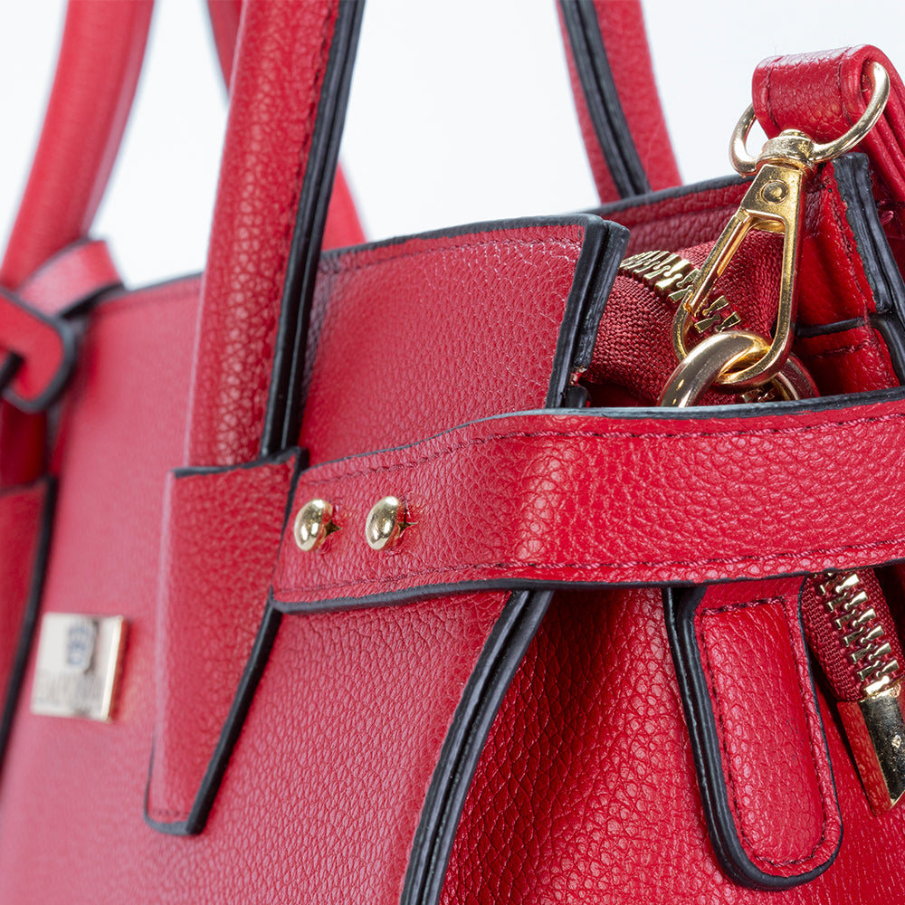 Colección Emporia de primavera 2025 - " Amanacer escarlata", Set de 3 bolsos; rojo